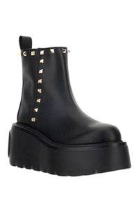 Uniqueform Calfskin Ankle Boot 85mm - Black