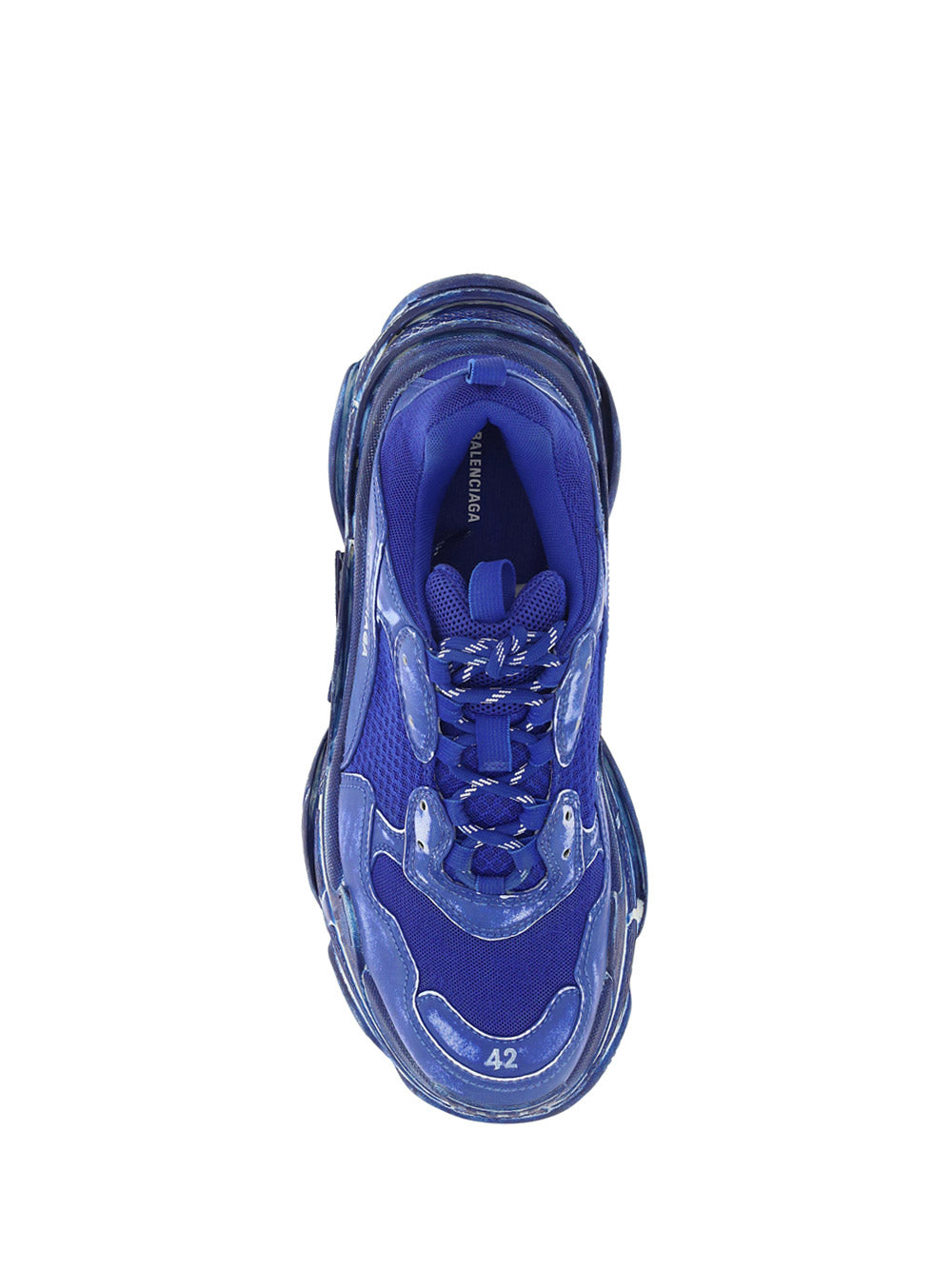 Triple S Faded Sneakers - Blue