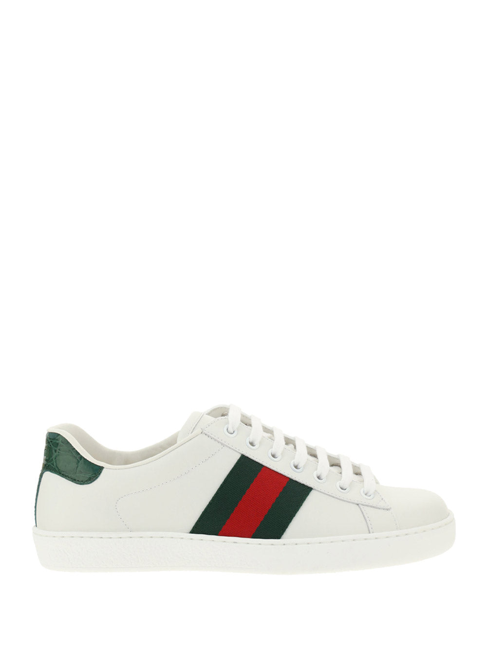 Ace Leather Sneakers - White/Green