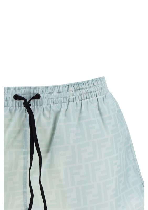 FF Fabric Swim Shorts - Pale Blue