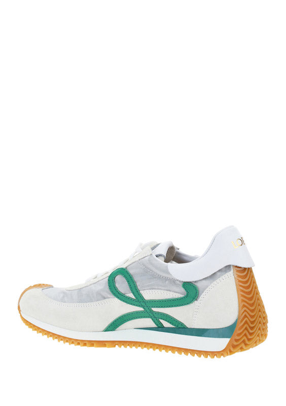 Flow Runner in Technical Mesh and Suede - Green