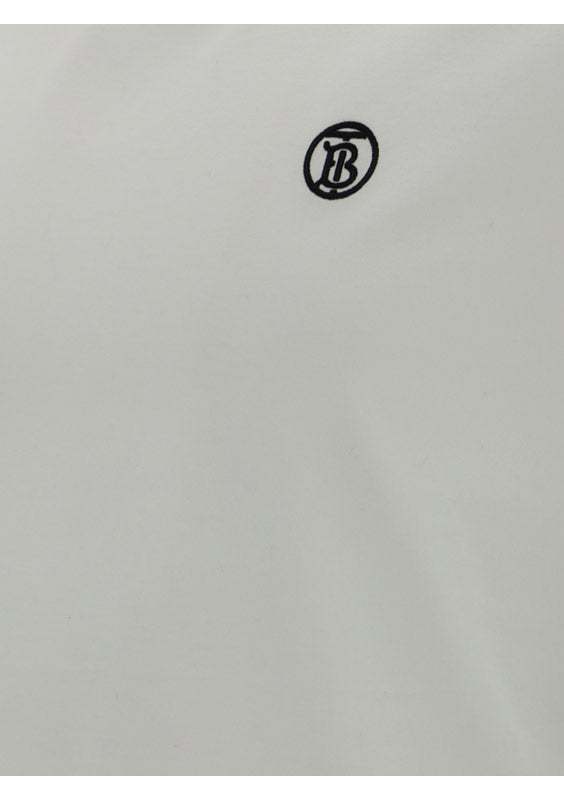 Monogram Motif Cotton T-shirt - White