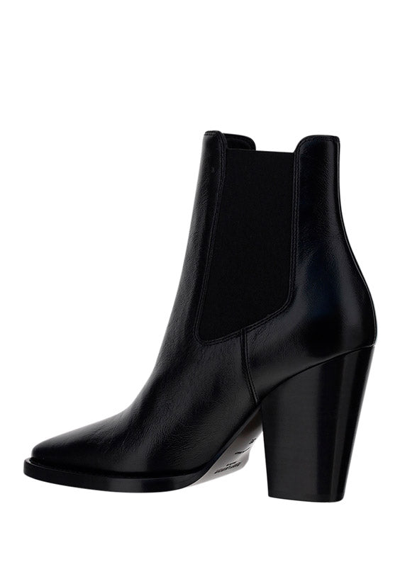 Theo Chelsea Boots in Smooth Leather - Black