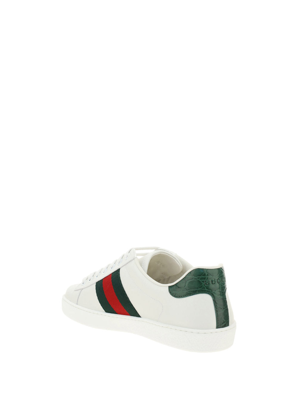 Ace Leather Sneakers - White/Green