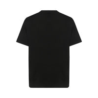 Logo Print Cotton Oversized T-shirt - Black