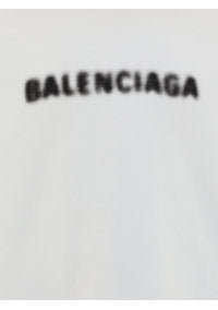 Balenciaga Logo Pixel Hoodie - White