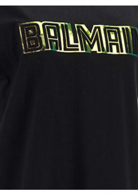 Balmain T-Shirt Logo Printed - Black.