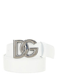 Belt with DG logo buckle - White