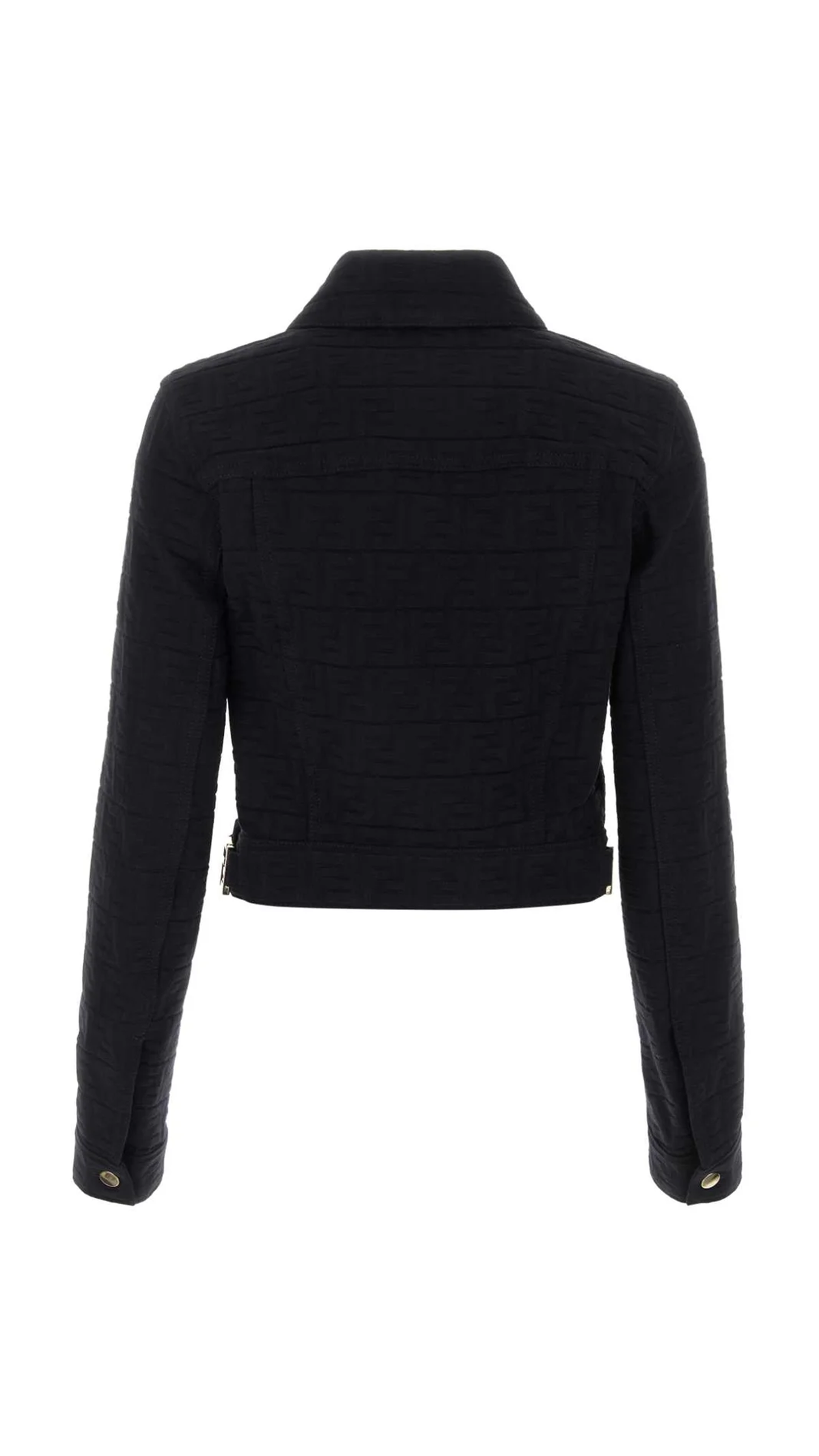 FF Jacquard Denim Jacket - Navy