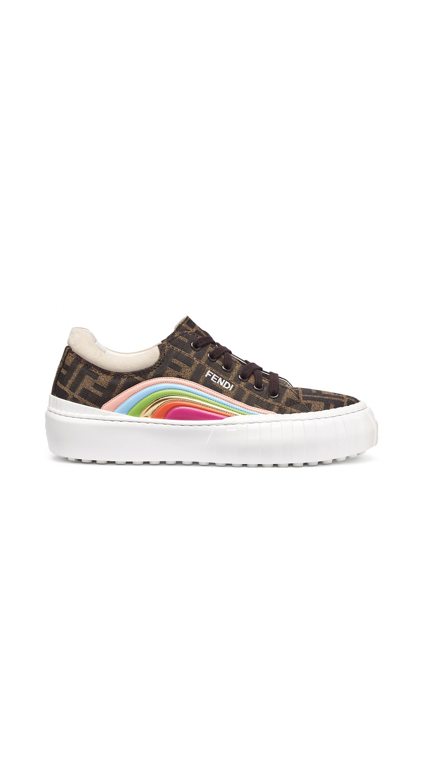 Fendi Force Sneakers - Brown / Multi