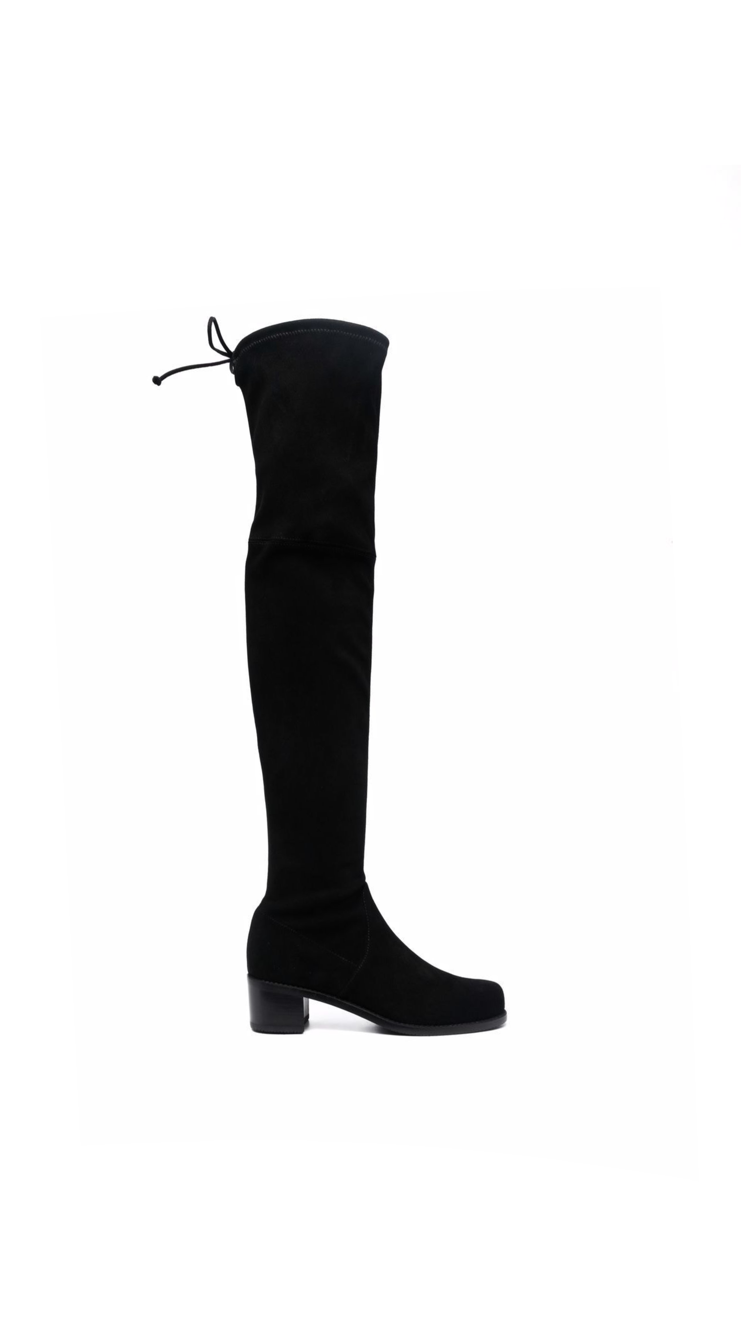 Lowland Suede Over-The-Knee Boots - Black