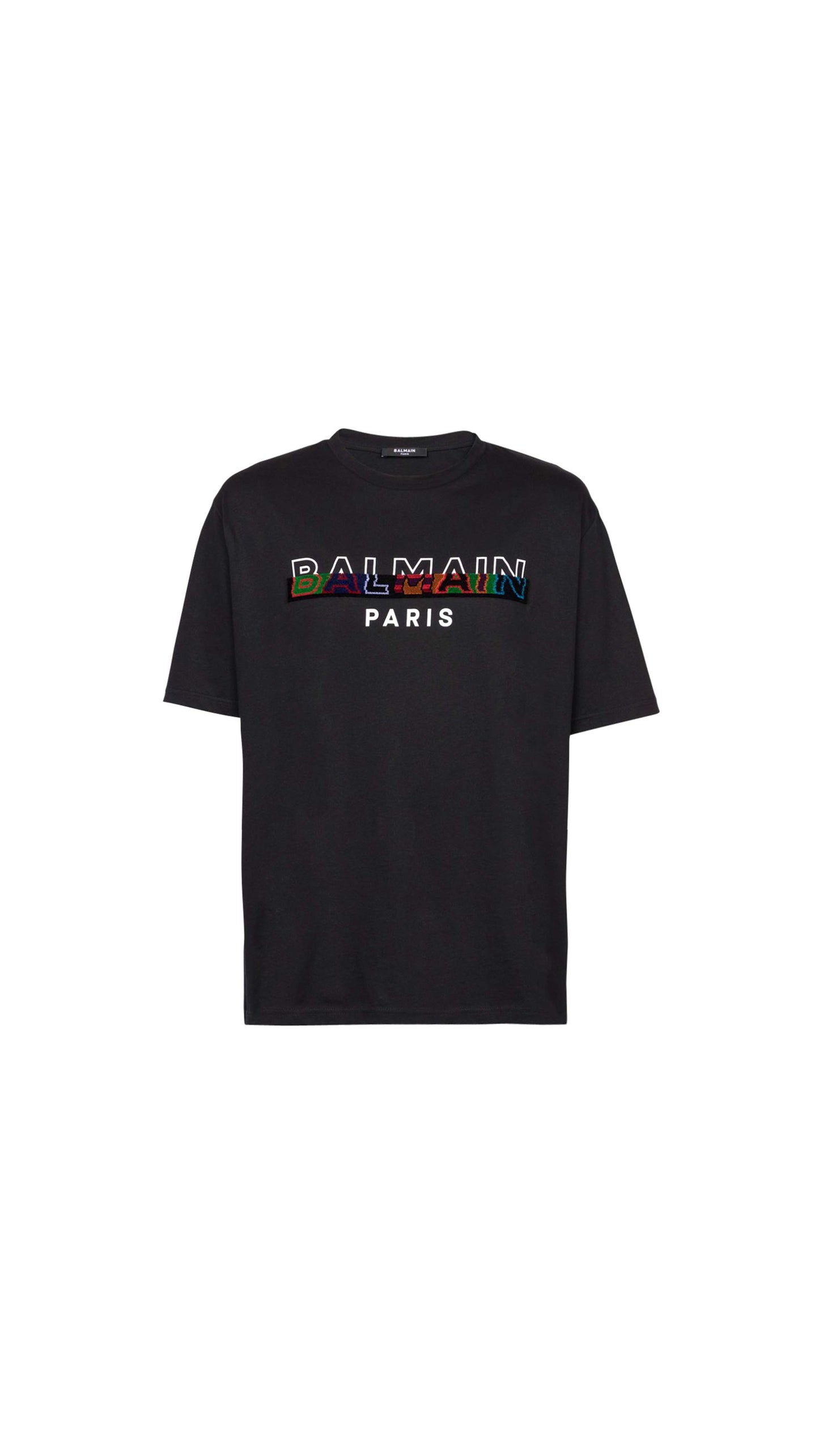 Black Eco-Designed Cotton T-Shirt - Black