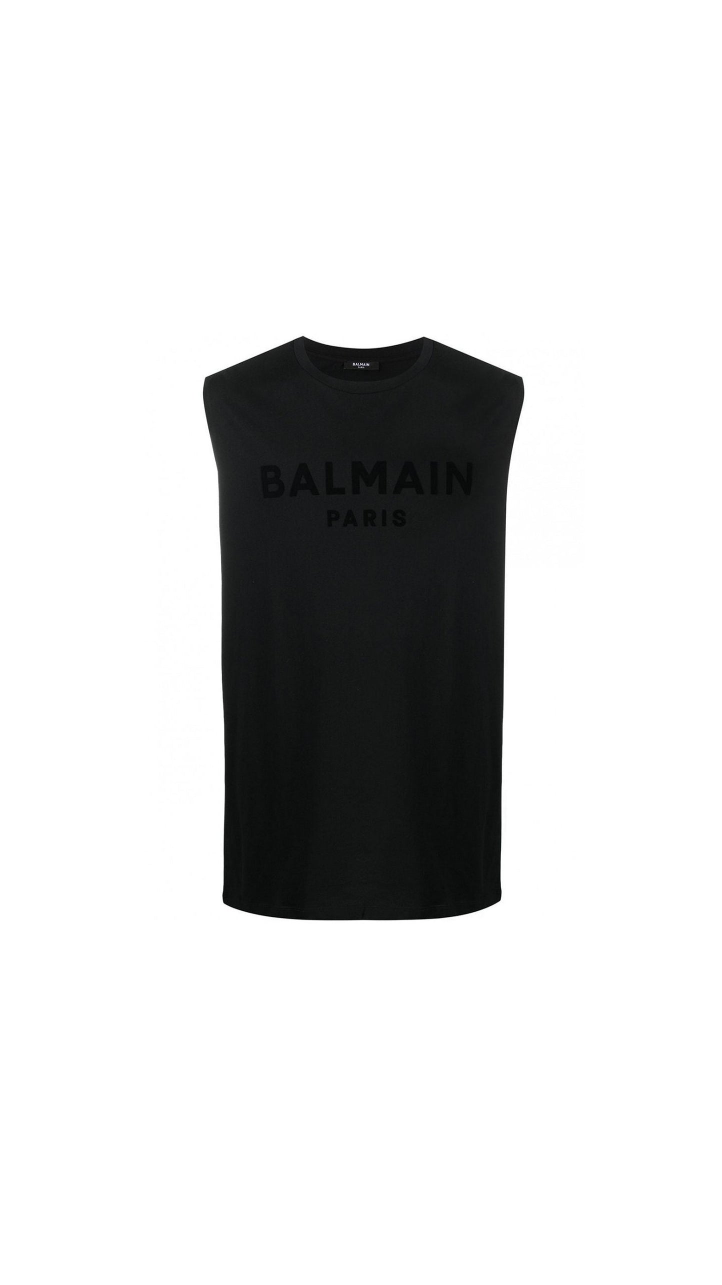 Sleeveless T-Shirt - Black