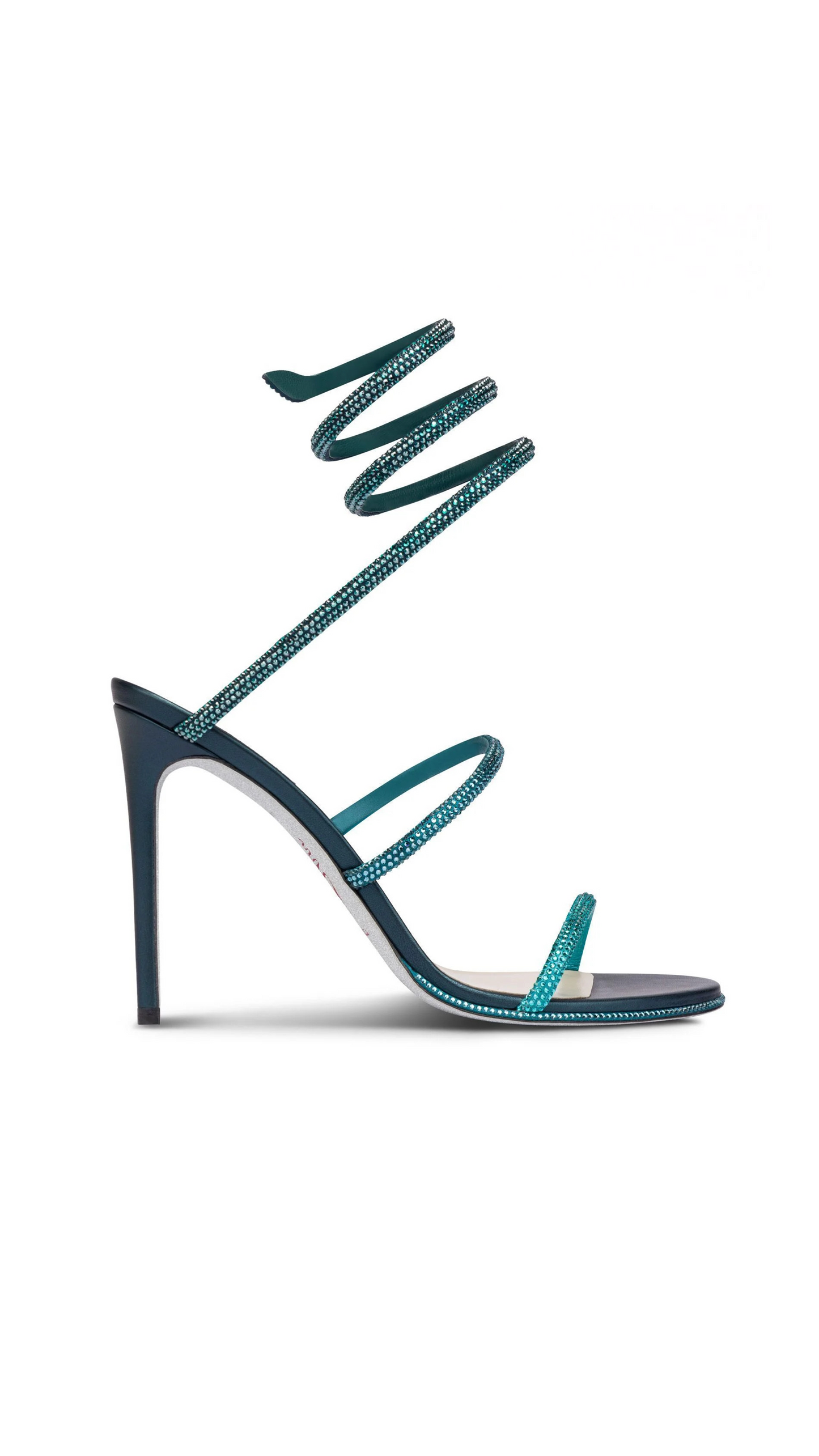 Cleo Crystal Sandal 105 - Blue