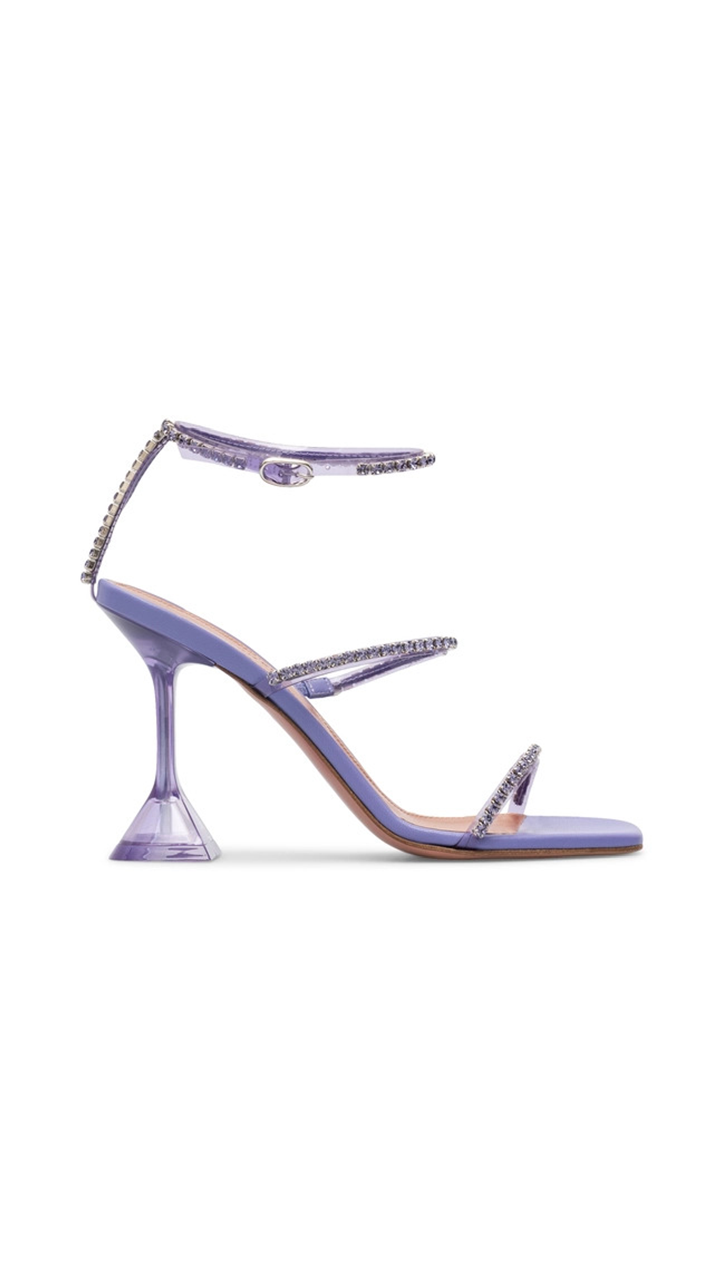 Gilda Glass PVC Sandals - Lilac