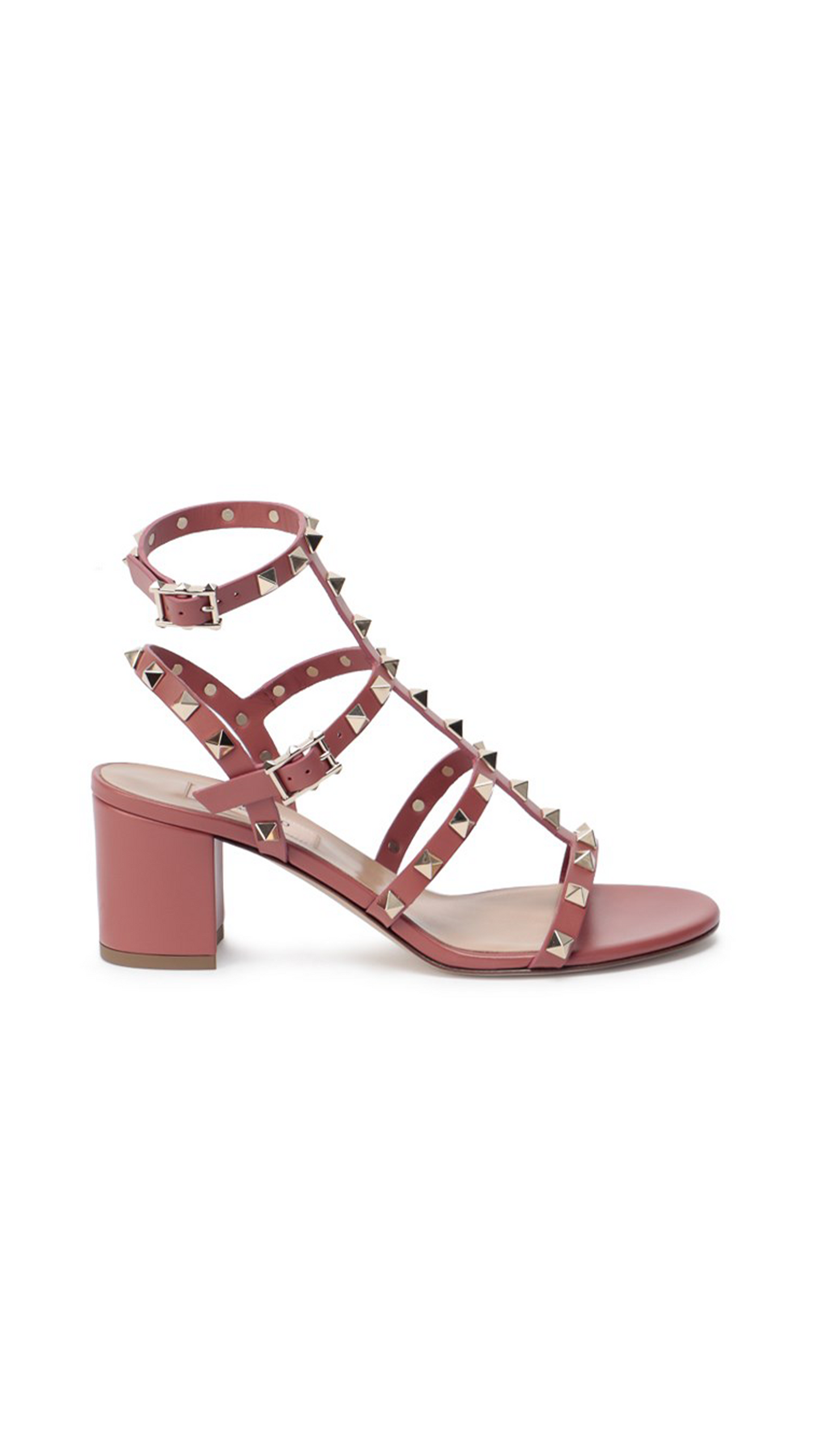 Rockstud Caged Sandal 60mm - Gingerbread