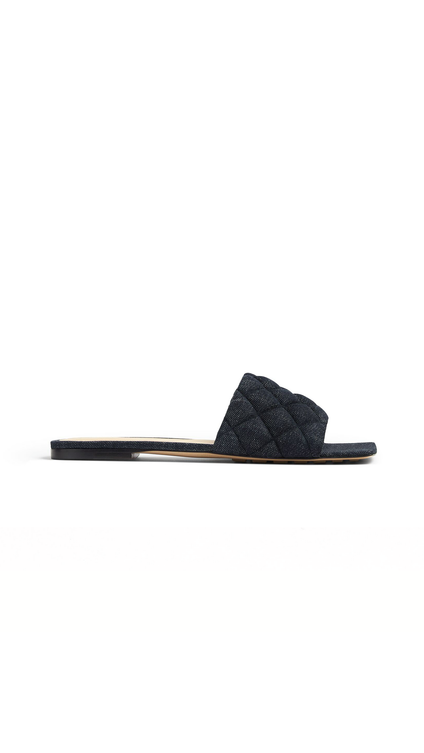 Padded Denim Sandals - Indigo