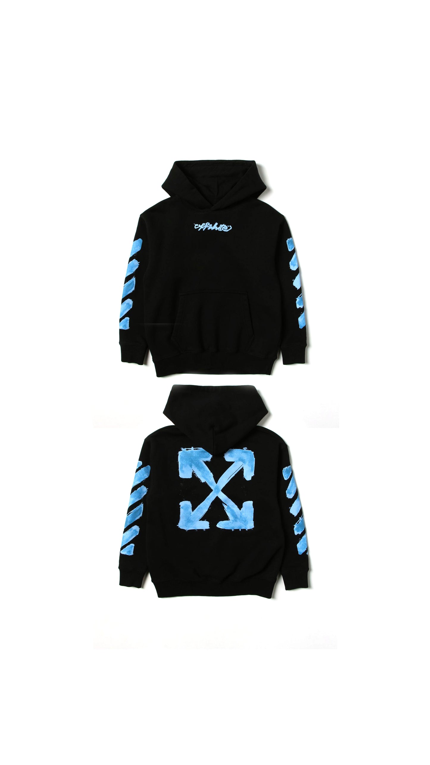 Rounded Sweatshirt - Black / Blue.