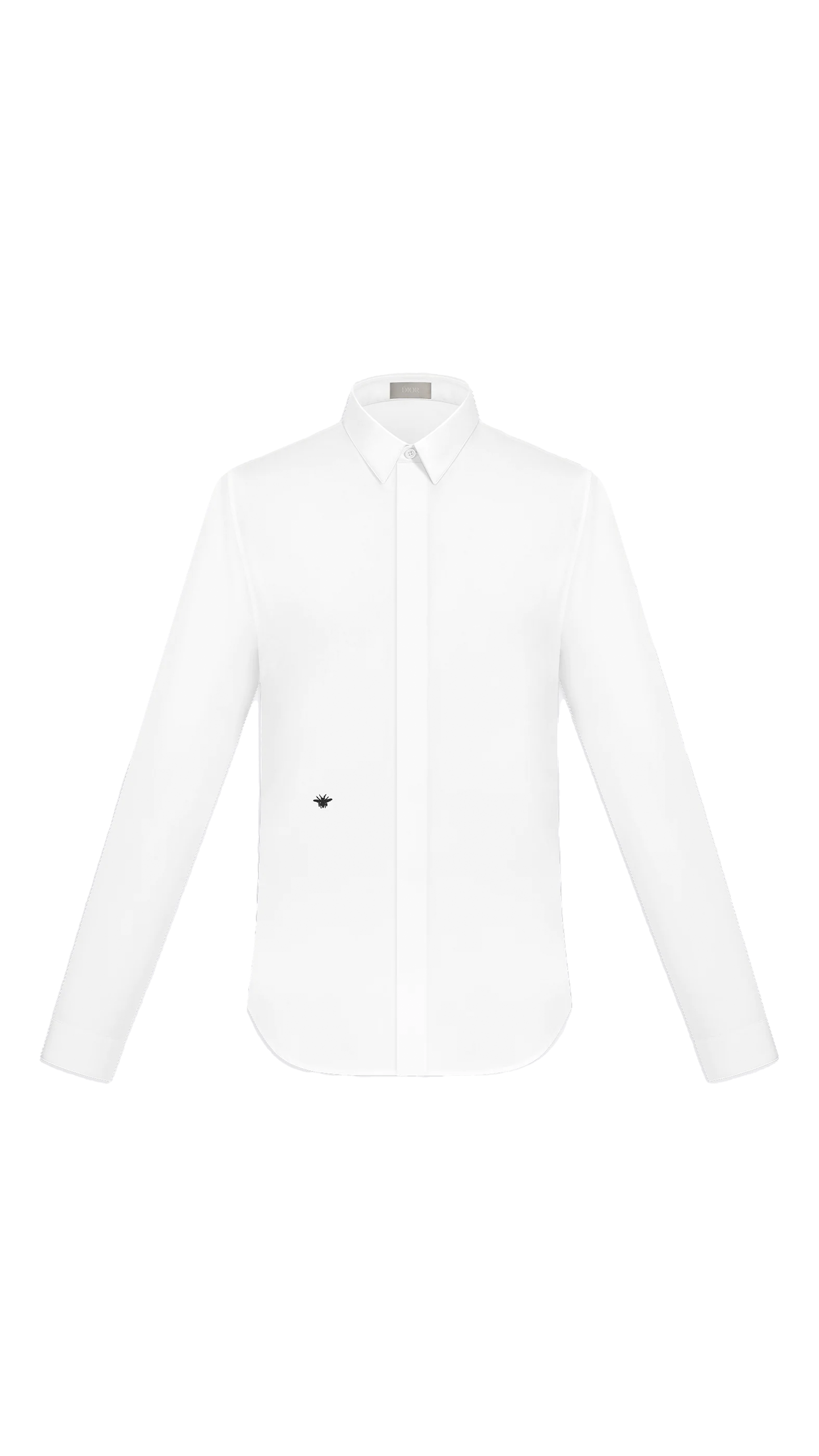 Shirt With Bee Embroidery - White