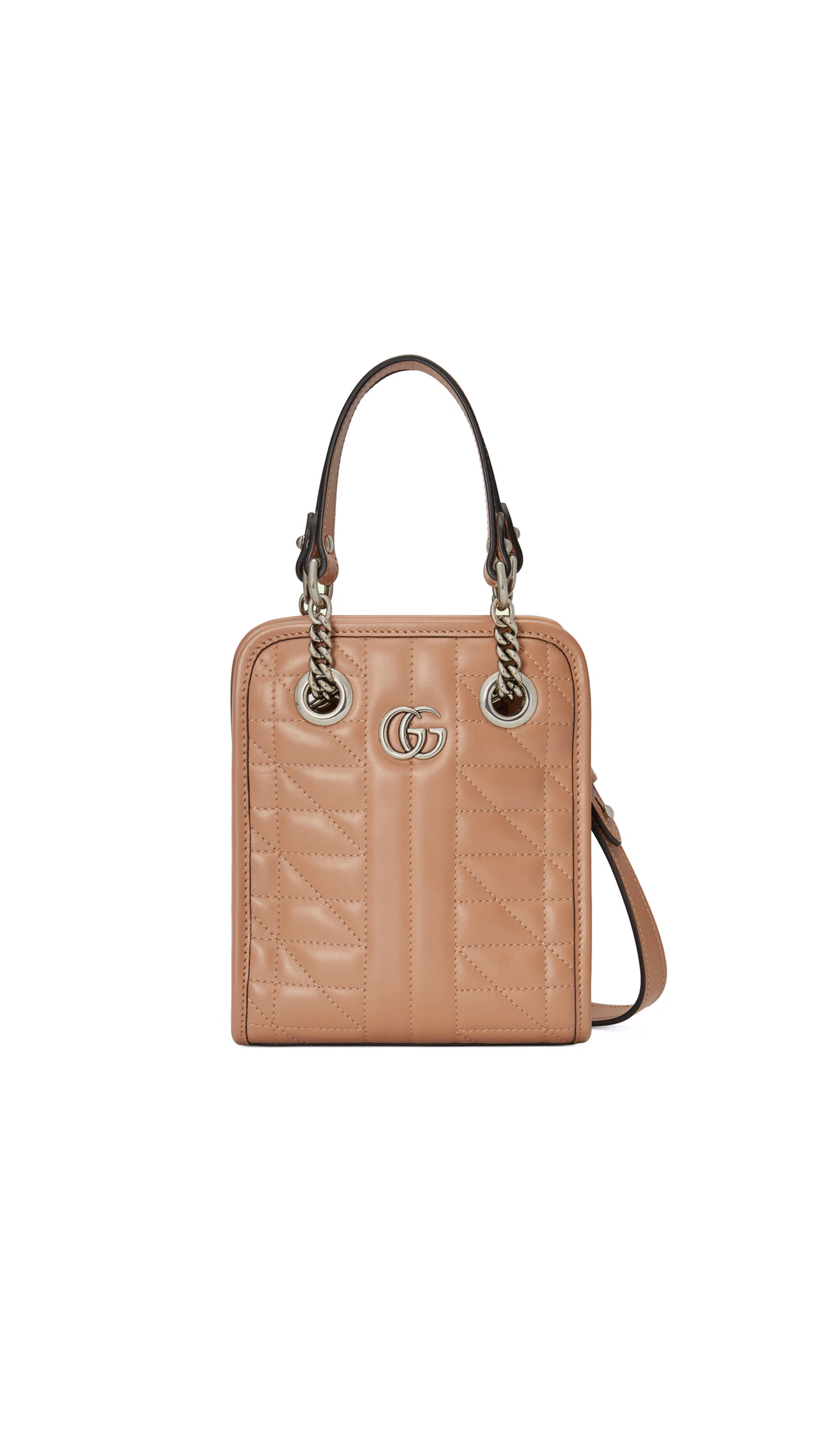 GG Marmont Matelassé Mini Bag - Rose Beige