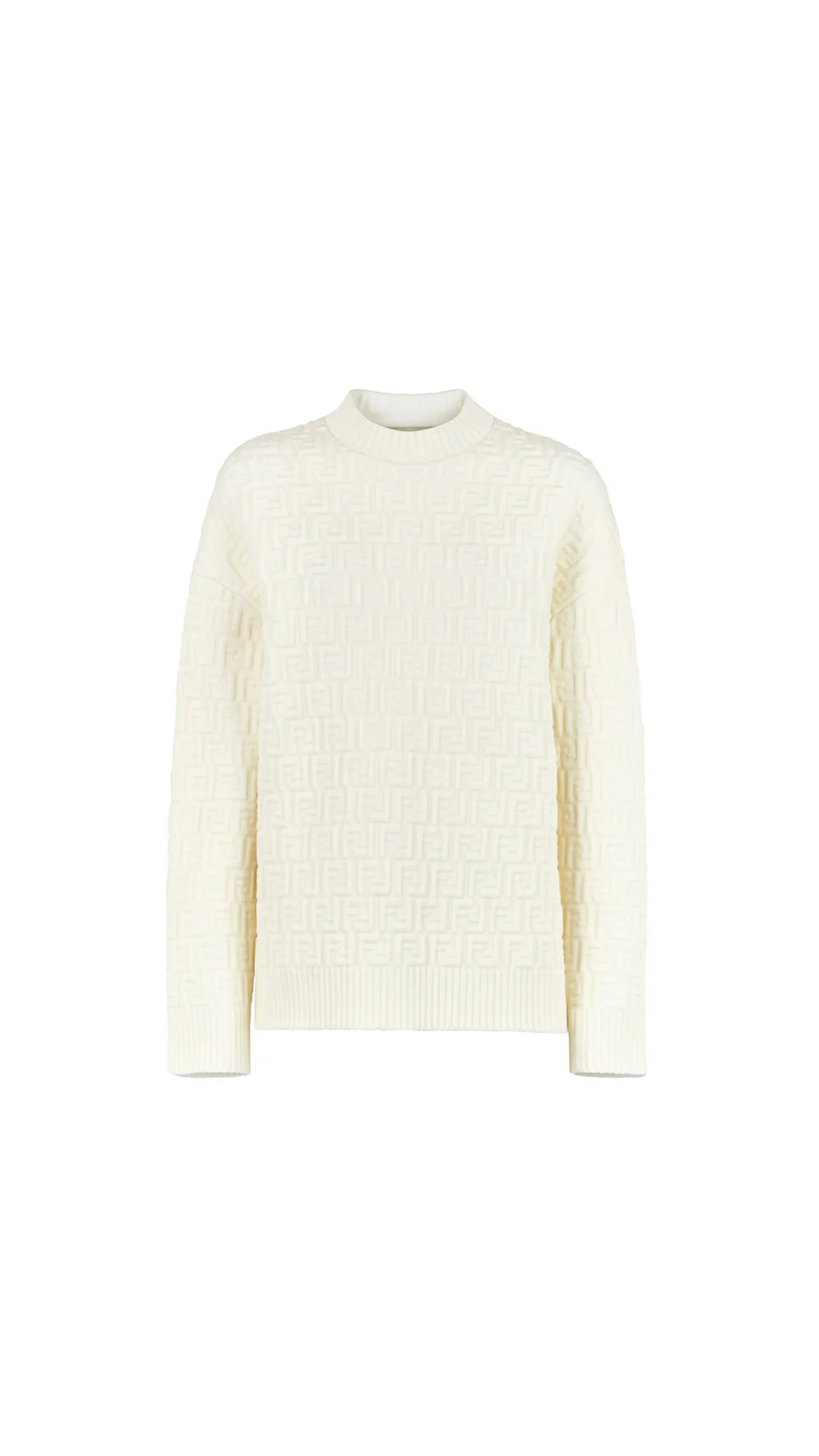 Logo Viscose Sweater - White