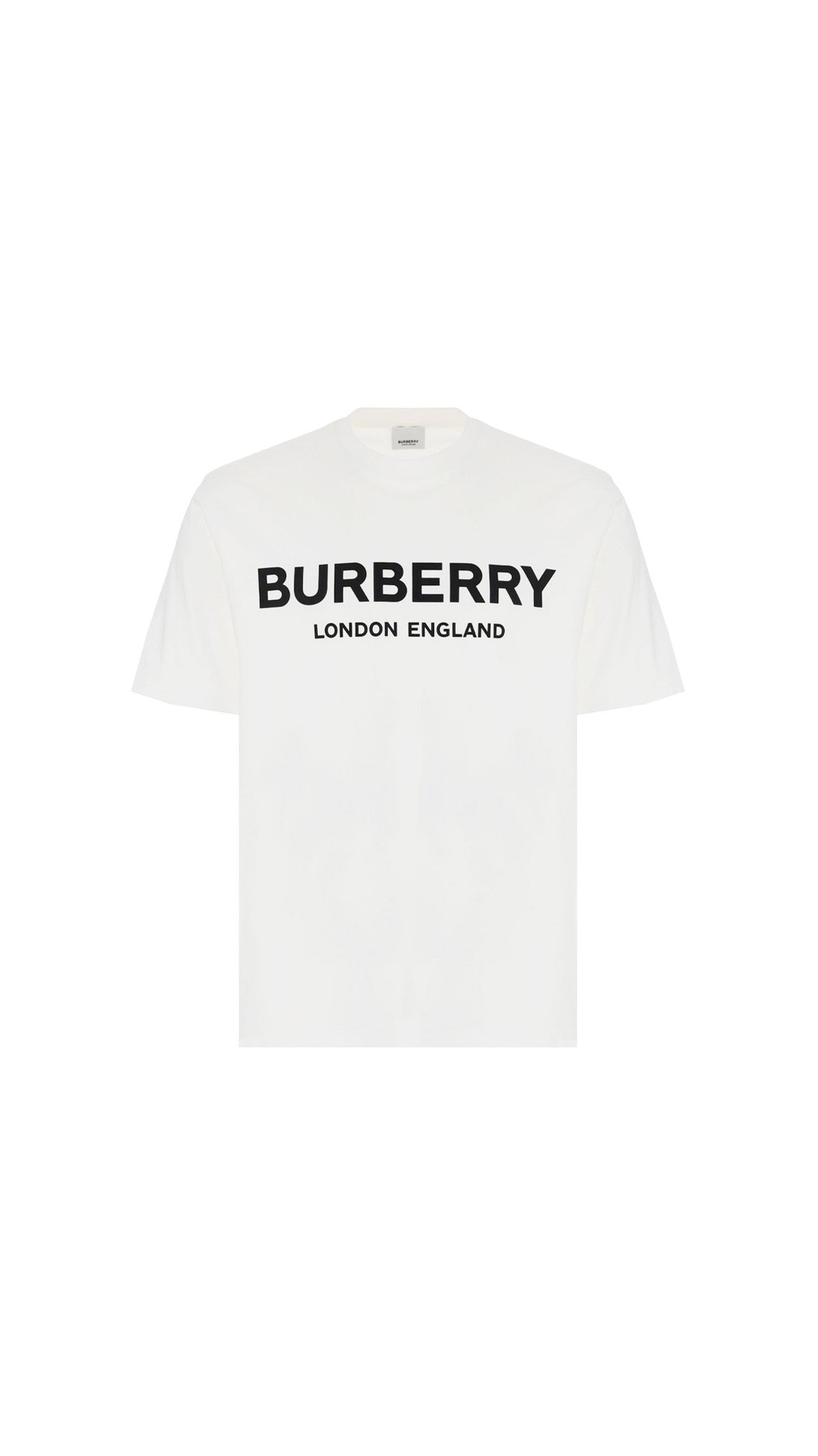 Logo Print T-Shirt - White