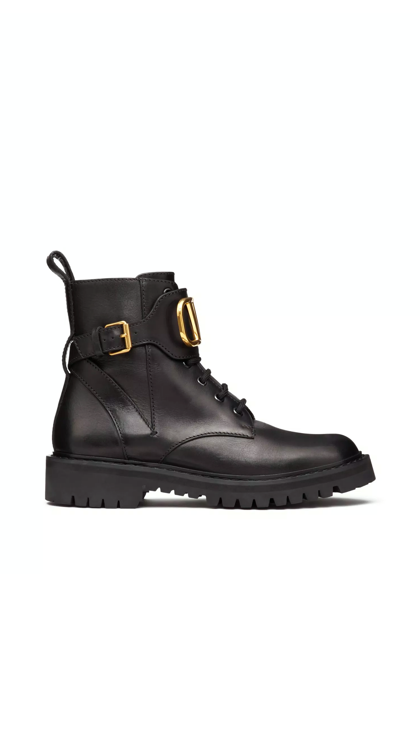 VLogo Signature Calskin Combat Boot 35mm / .8 in. - Black