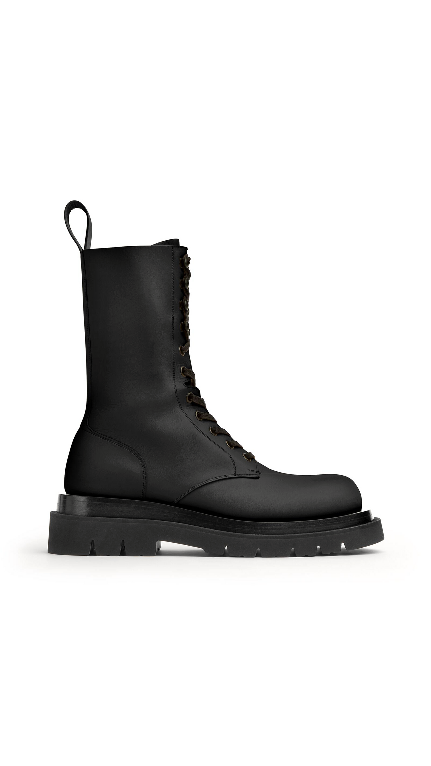 Lug Lace-Up Boot - Black