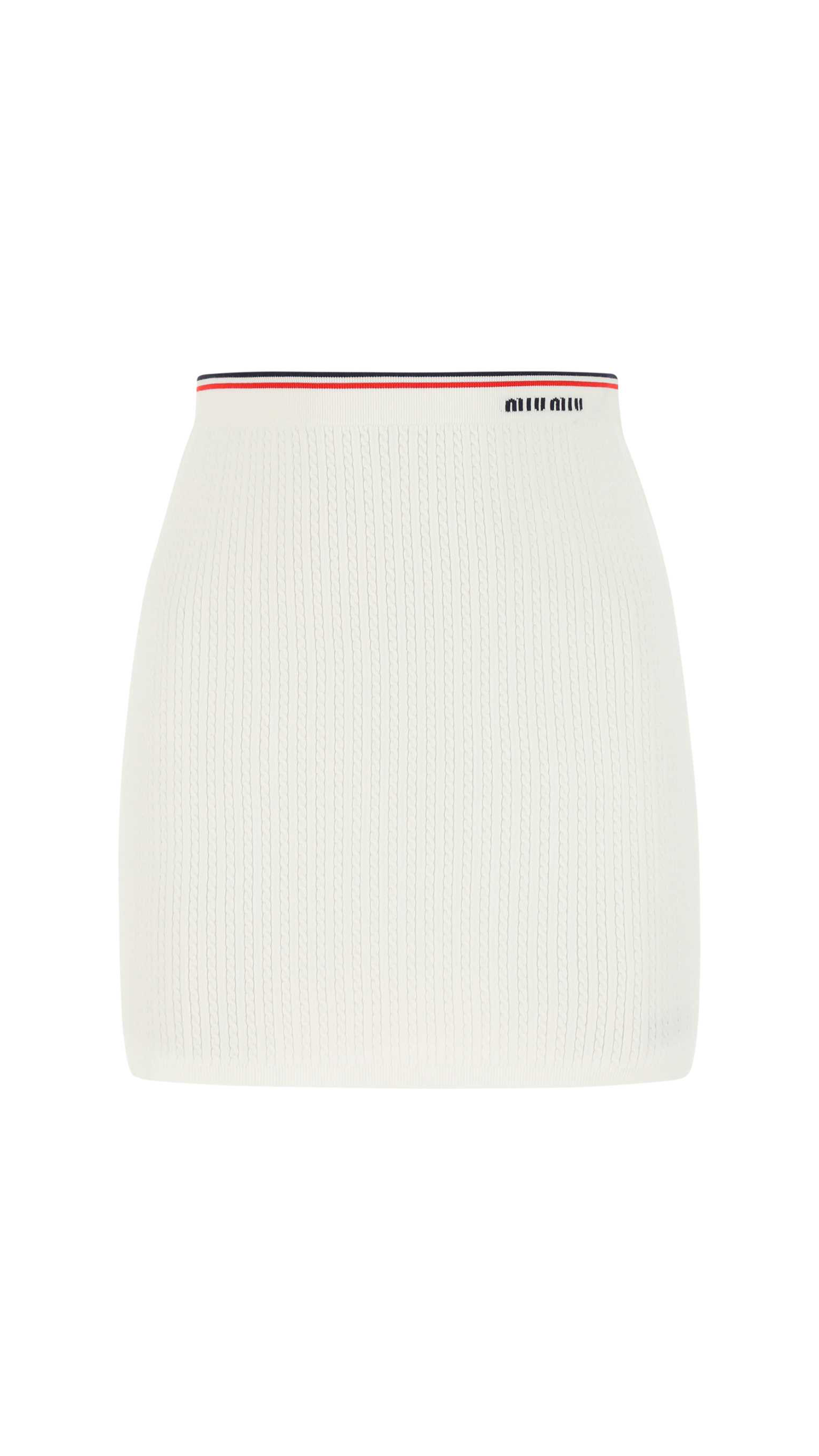 Viscose Mini-skirt - White