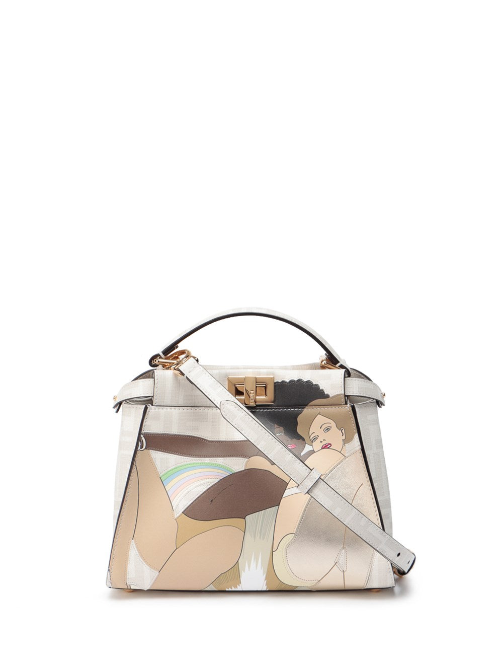 Peekaboo Mini Bag - White/Multi