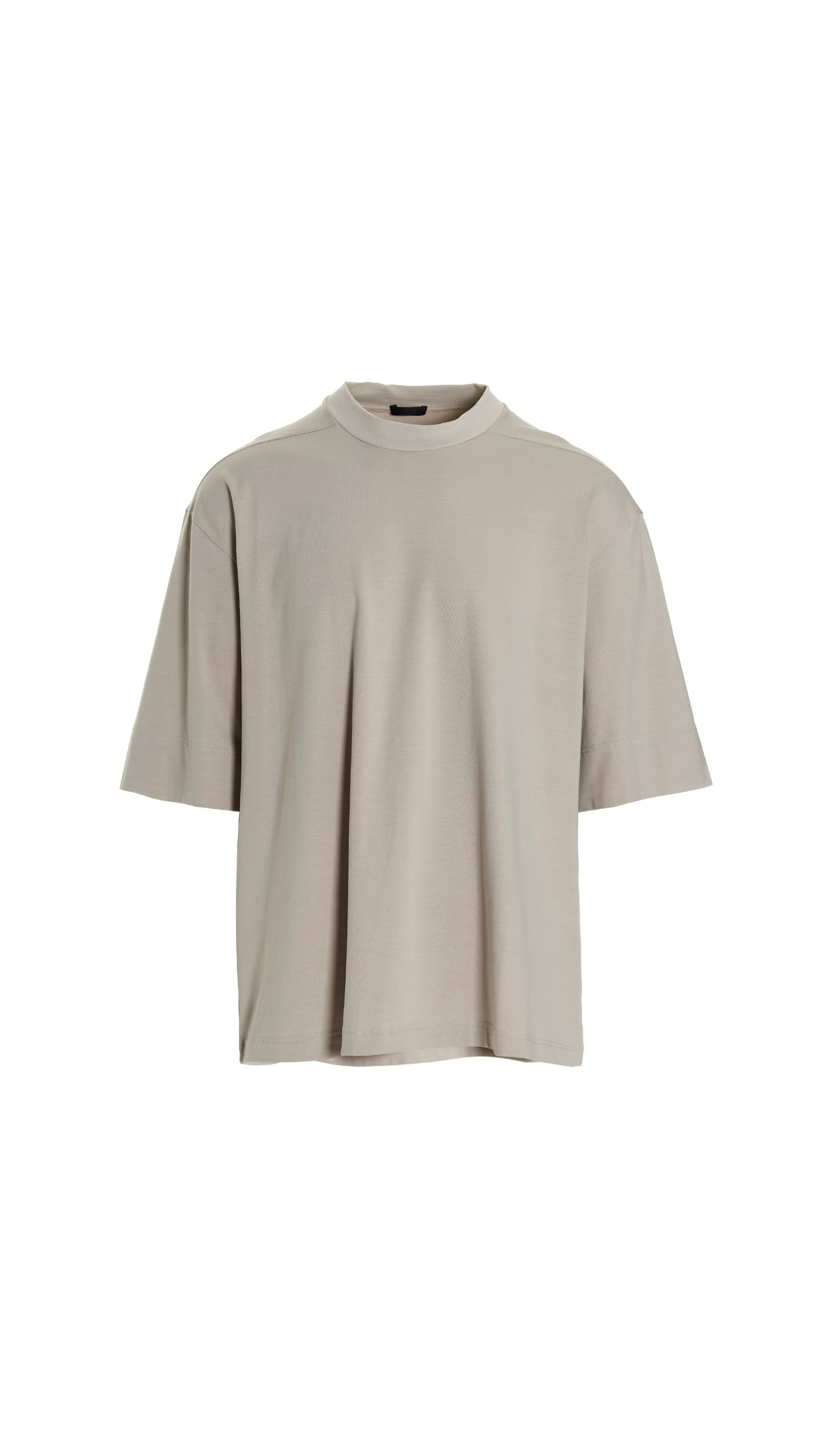 Oversized Crewneck T-Shirt - Beige