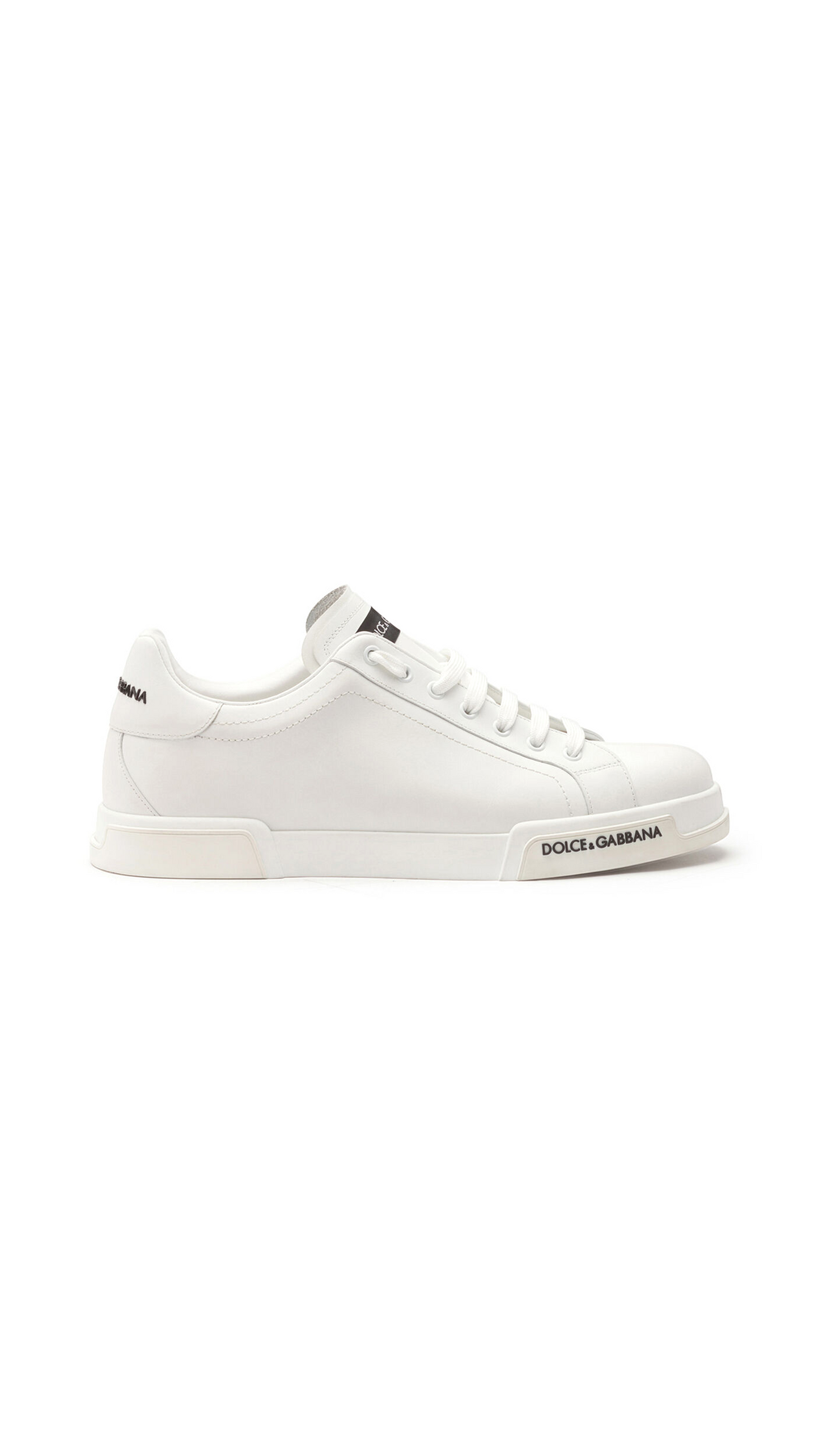 Calfskin Nappa Portofino Sneakers - White