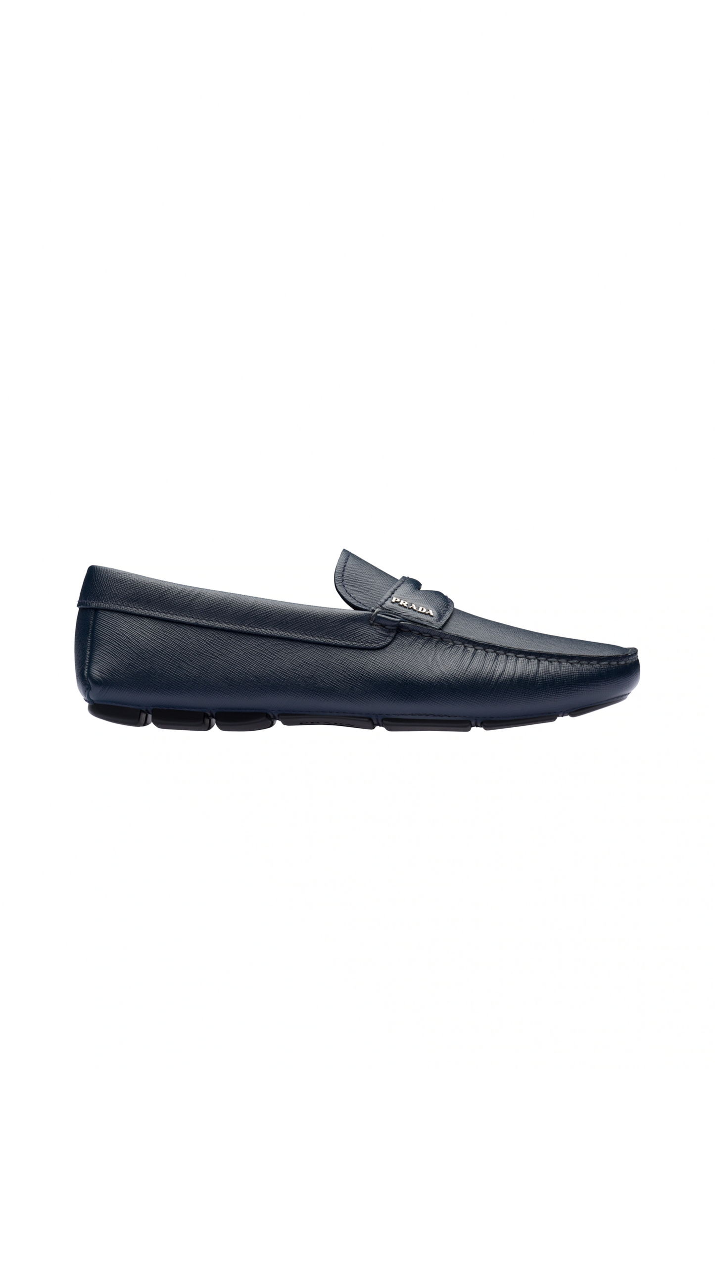 Saffiano Leather Loafers - Baltic Blue