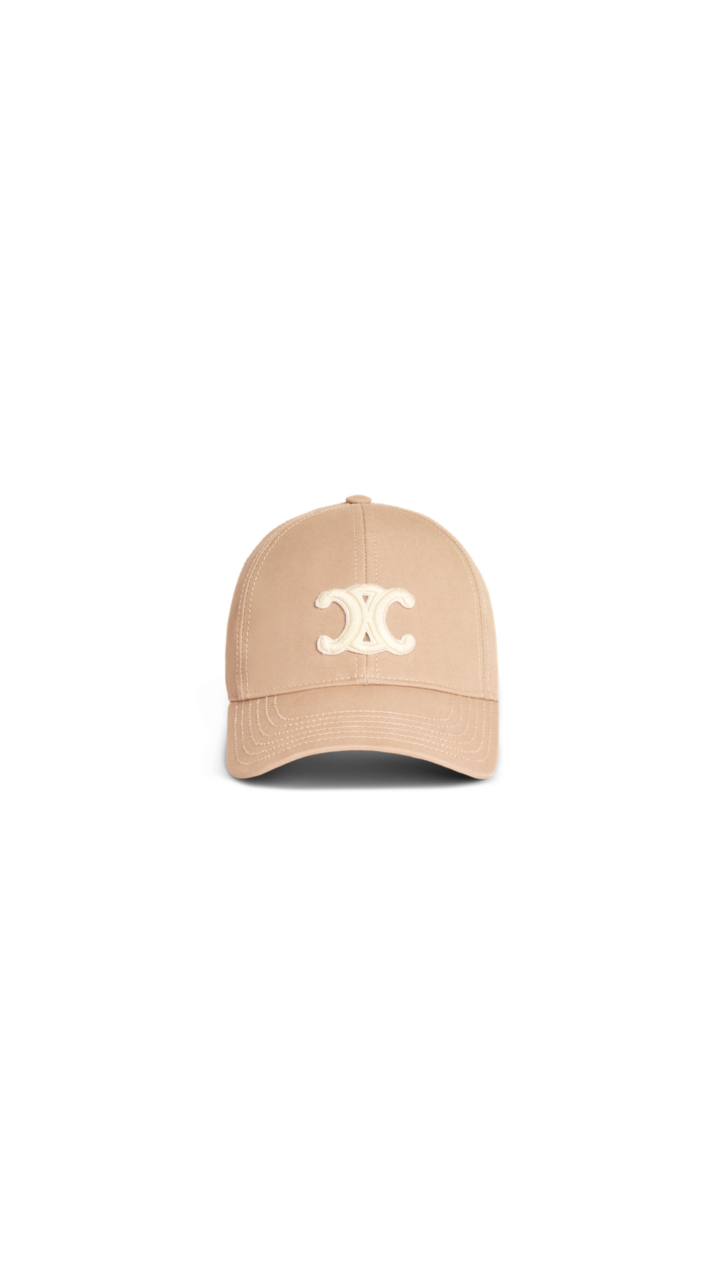 Triomphe Baseball Cap In Cotton - Beige