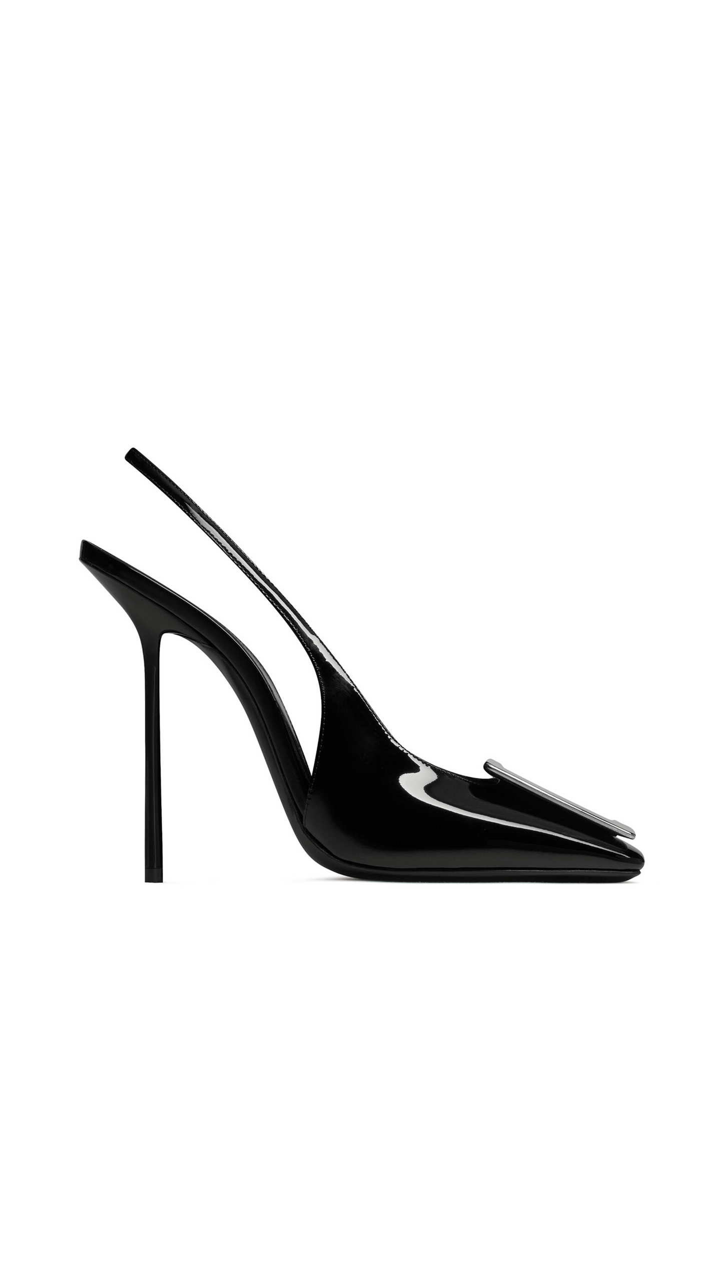 Maxine Slingback Pumps in Patent Leather - Black