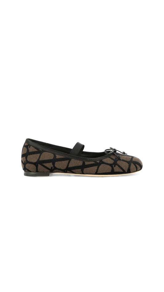 Ballerina in Toile Iconographe - Brown/Black