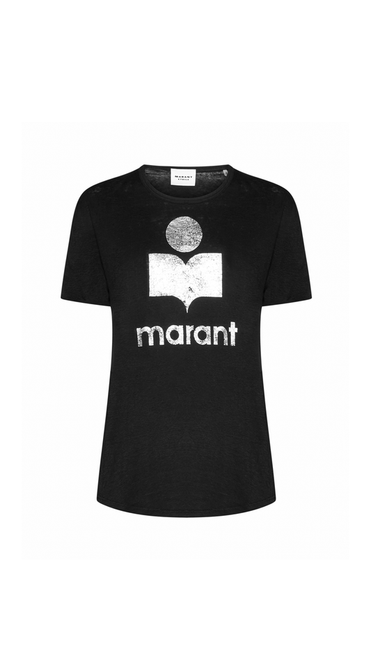 Koldi Linen T-shirt - Black/Silver