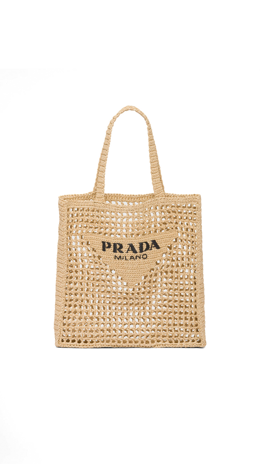 Raffia Tote Bag - Natural