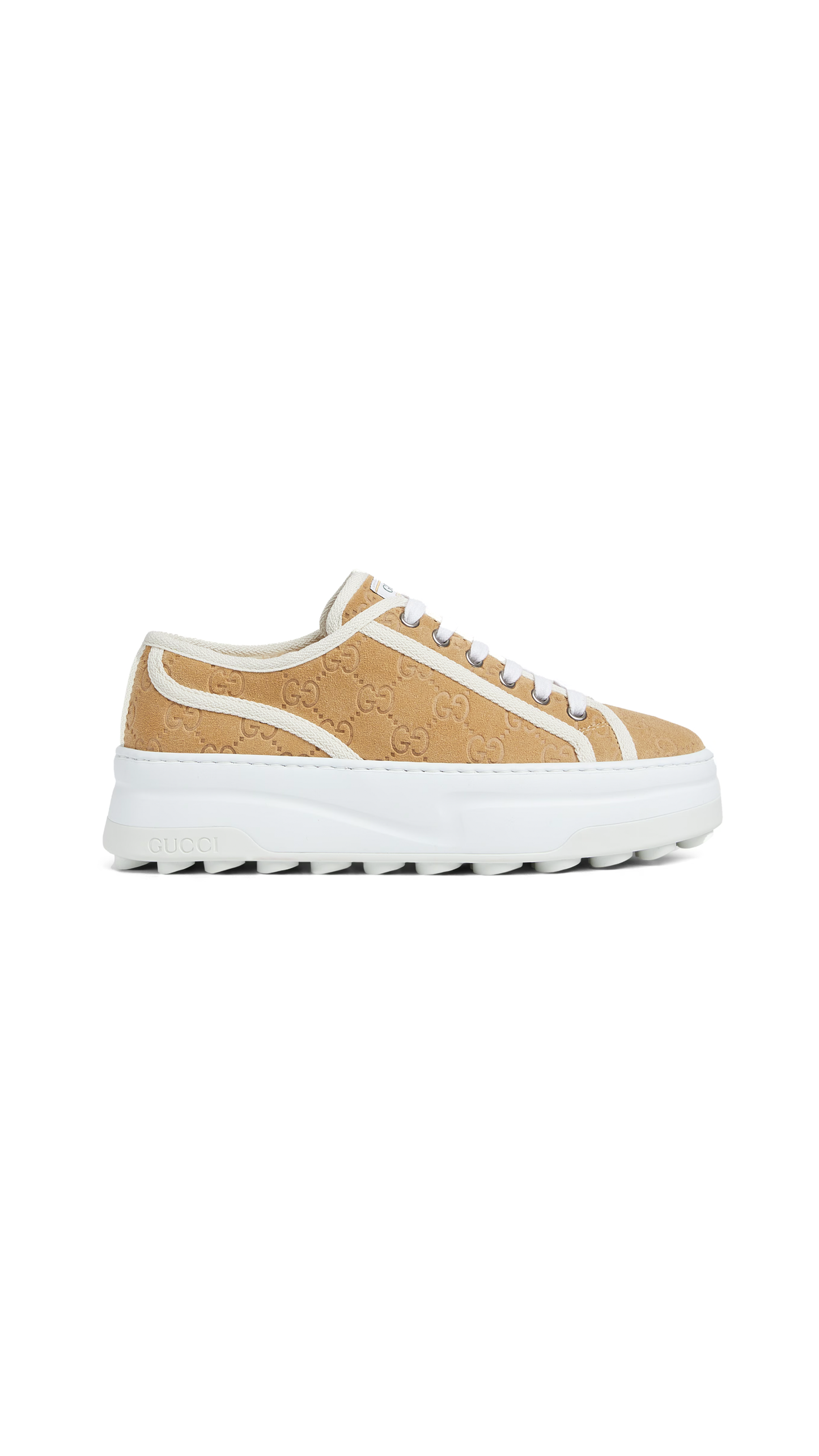 Suede and Shearling 1977 Tennis Sneakers - Camel