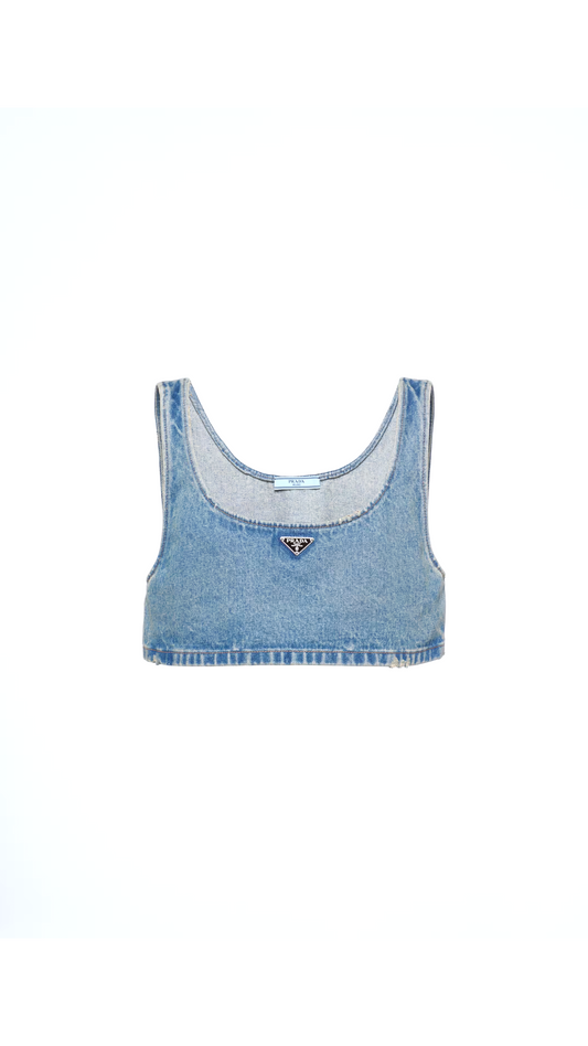 Denim Top - Mid Blue