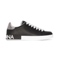 Calfskin Nappa Portofino Sneakers - Black / Silver