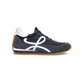 Flow Runner in Nylon and Suede - Dark Navy