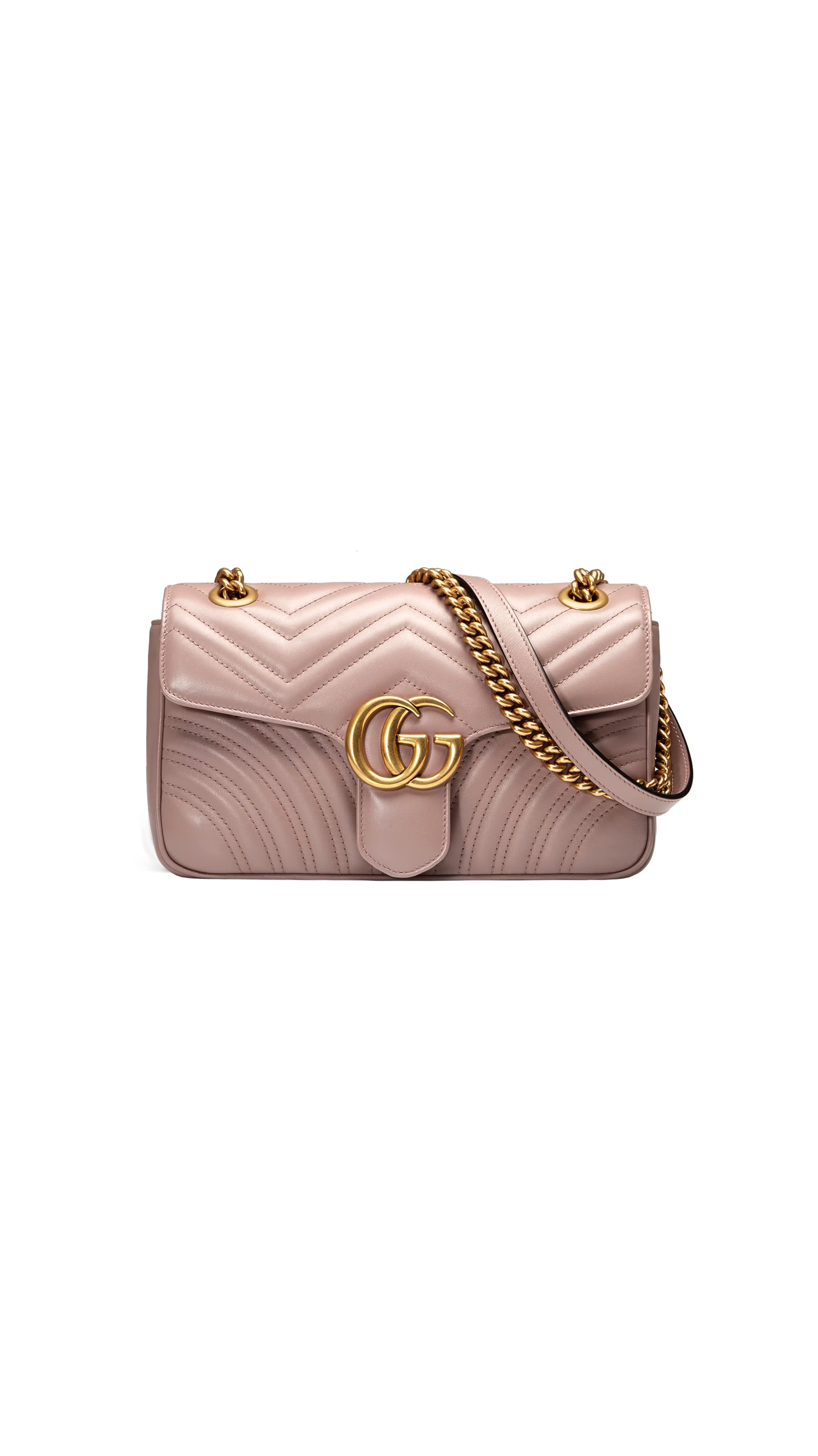 GG Marmont Small Matelassé Shoulder Bag - Dusty Pink