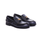 Leather Penny Loafers - Black