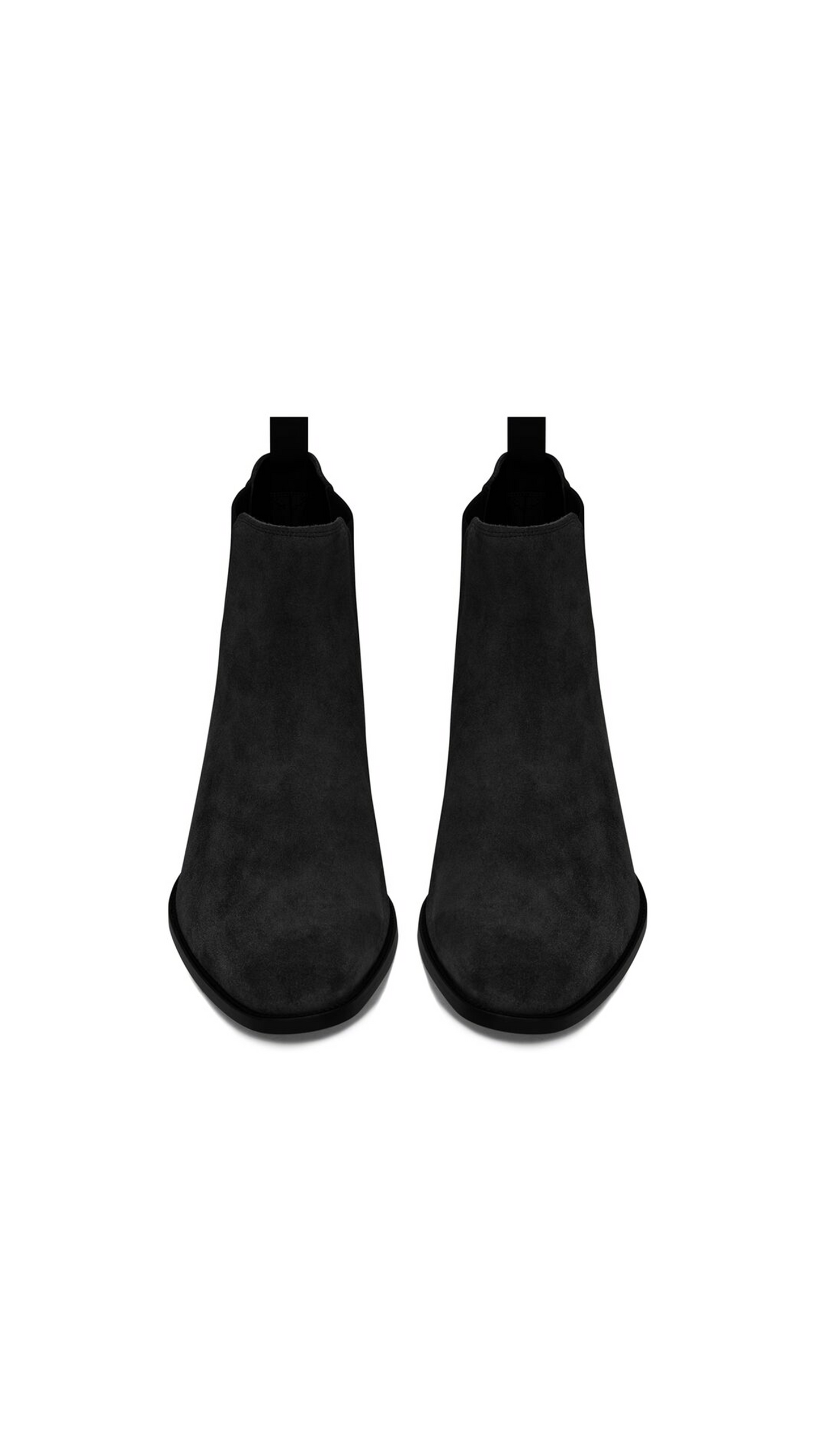 Wyatt Chelsea Boots in Suede - Black