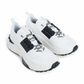 True Act Low Top Sneakers in Mesh and Rubberized Fabric - White/Black