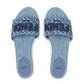 Signature Denim Slides - Blue