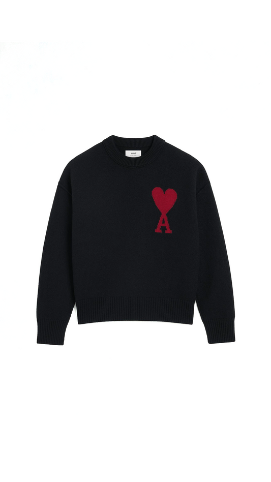 Red Ami De Coeur Sweater - Black