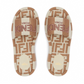 Fendi Sunshine Platform Slides - Beige/White