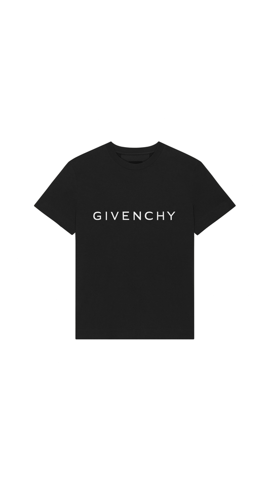 Archetype Oversized T-Shirt In Cotton - Black/White